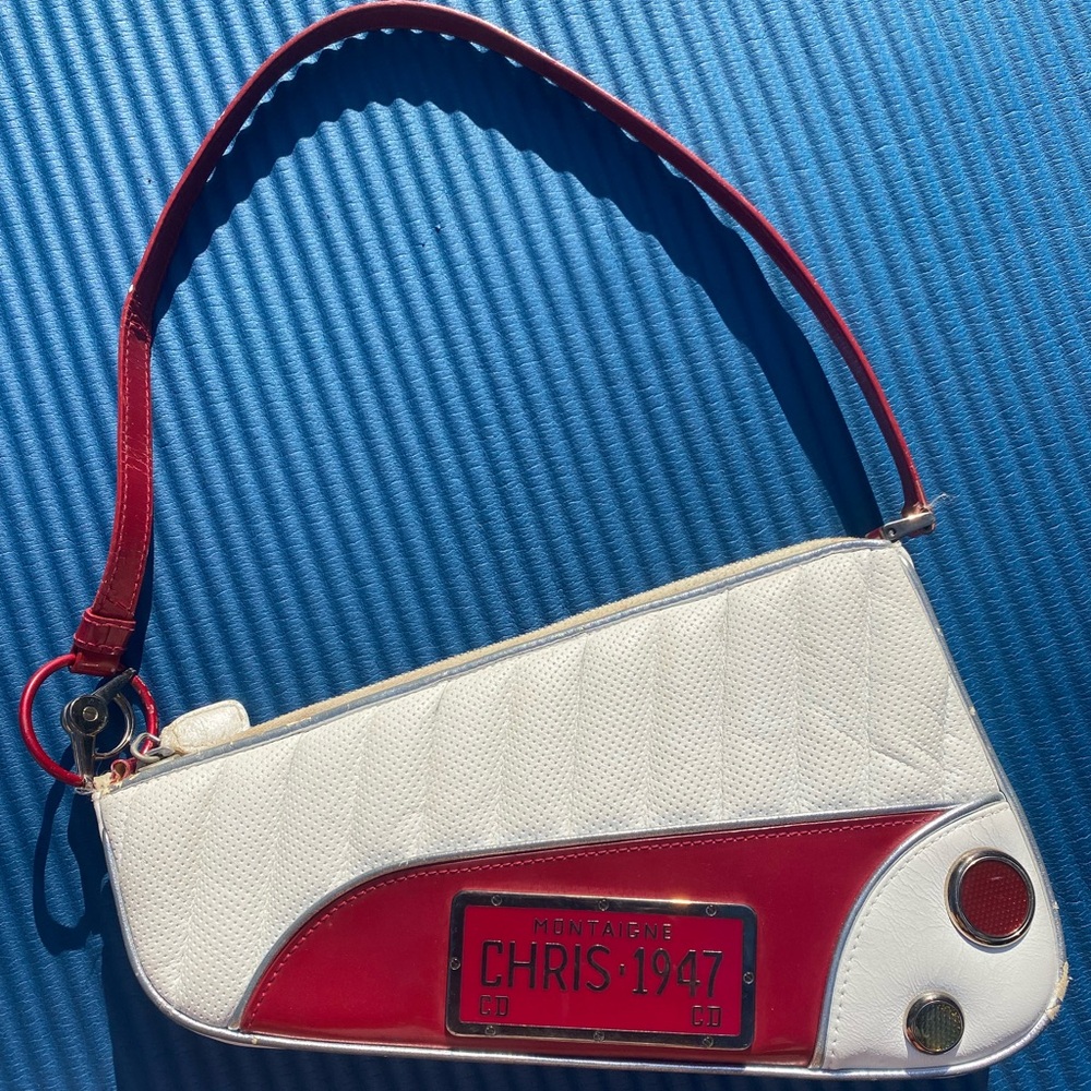 Vintage Christian Dior Montaigne Saddle Bag Purse